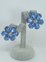 DORADOS DE CIRCONITAS MOD. FLOR AZULINA