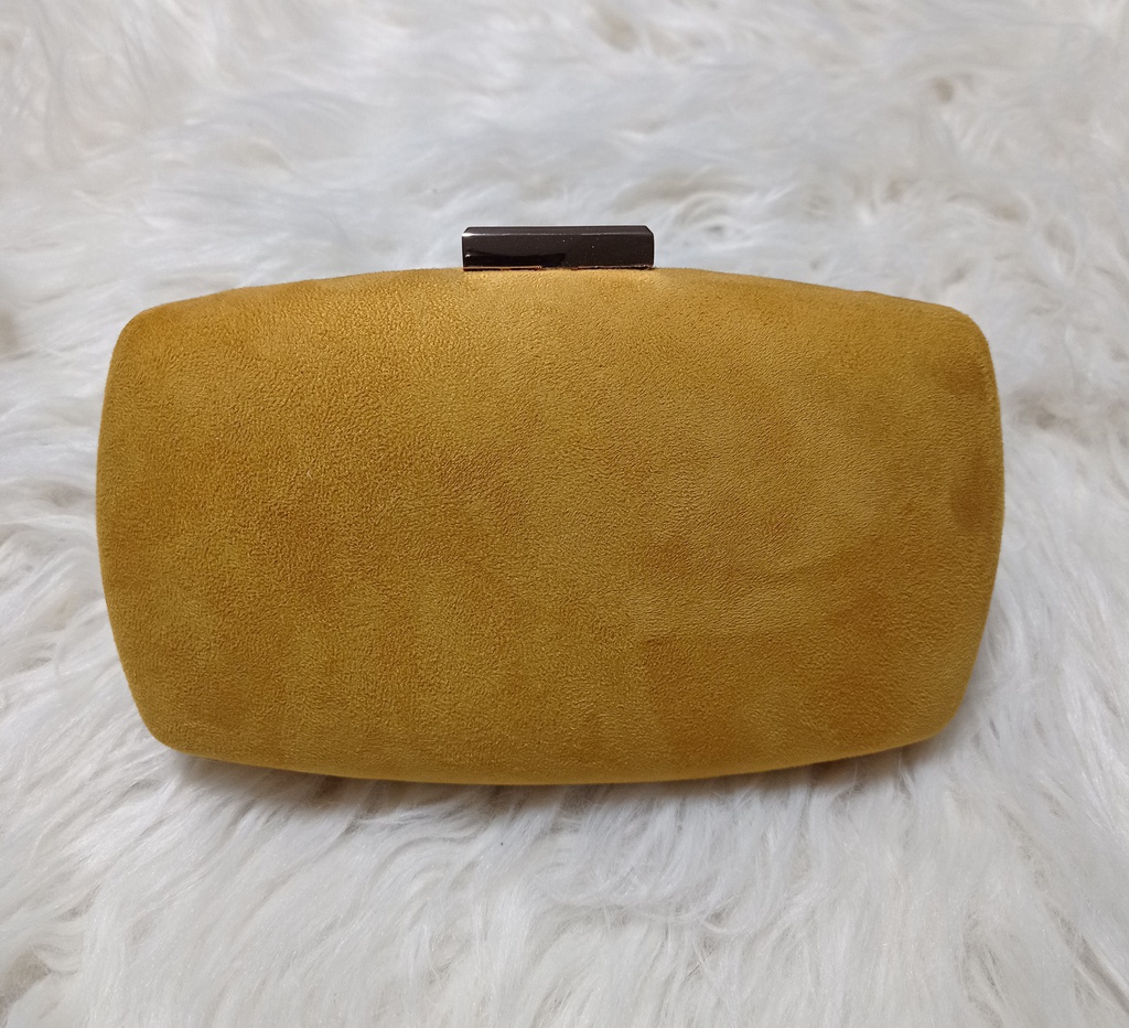 BOLSO CLUTCH DE ANTELINA MOSTAZA