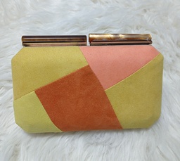 BOLSO CLUTCH DE ANTELINA NARANJA Y AMARILLO