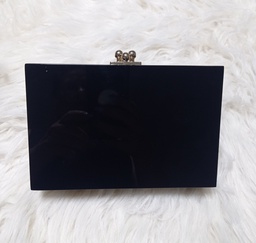 BOLSO CLUTCH NEGRO ANACARADO