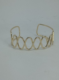 BRAZALETE DORADO ZICZAC OBAL