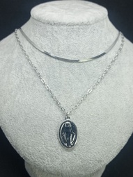 DOBLE CON MEDALLA VIRGEN (DOBLE CARA CRUZ Y VIRGEN)