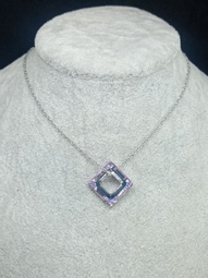 GARGANTILLA CUADRADO DE CRISTAL